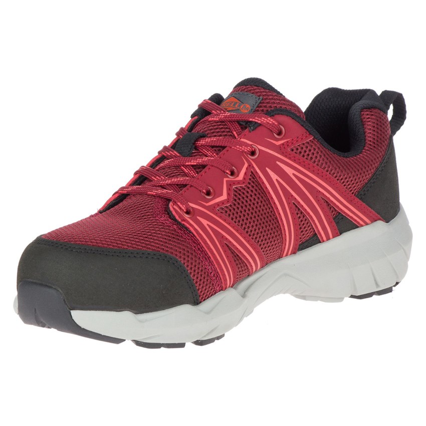 Chaussure de Securite Merrell Fullbench Superlite Alloy Toe Rouge Femme | O.U.ESSF